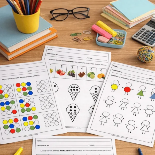 Kit Percepção Visual Pré Alfabetização Kit Percepção Visual Pré Alfabetização