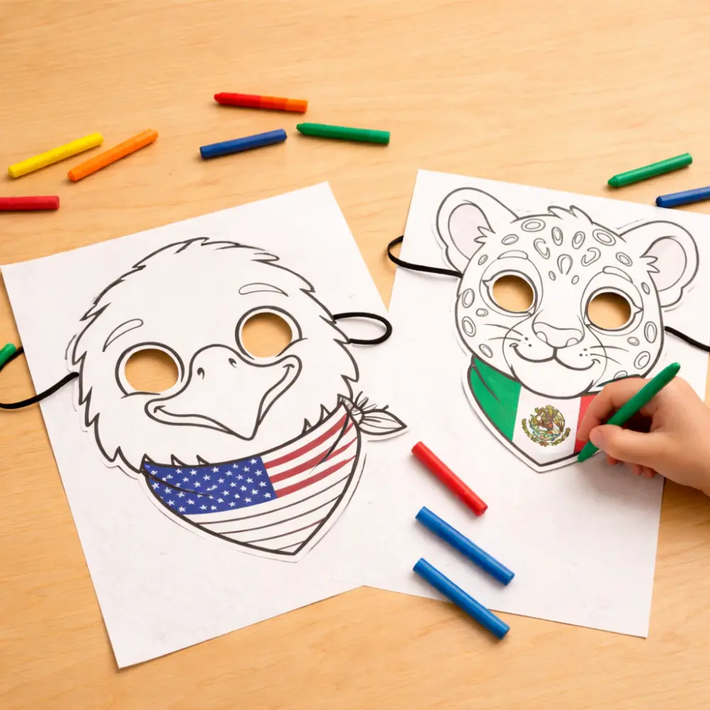 máscaras mascotes Copa do Mundo 2026