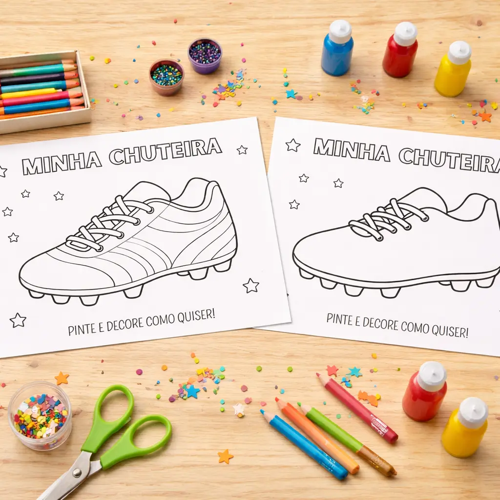 chuteira para decorar educação infantil